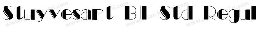 Stuyvesant BT Std Regular Engraved字体转换